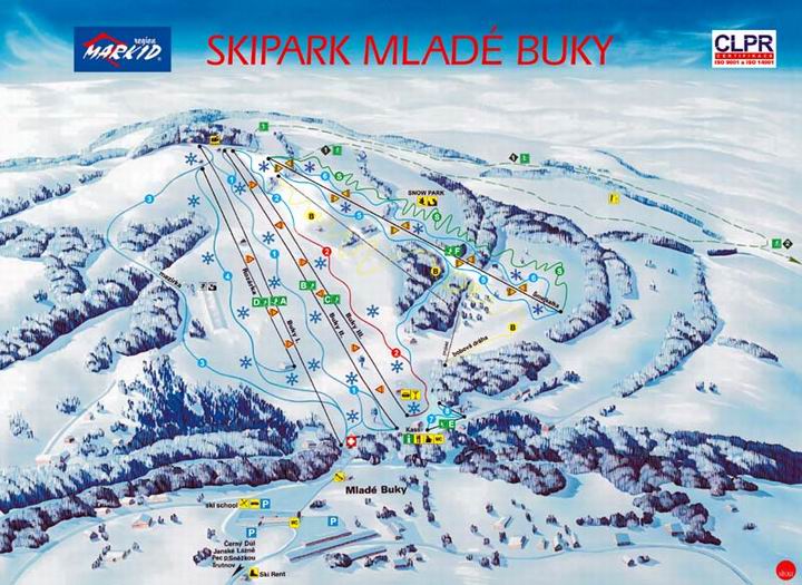 Skikaart Mlade Buky